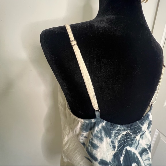 Hurley flowy green/blue and off white tye dye tank - Medium - Picture 3 of 4